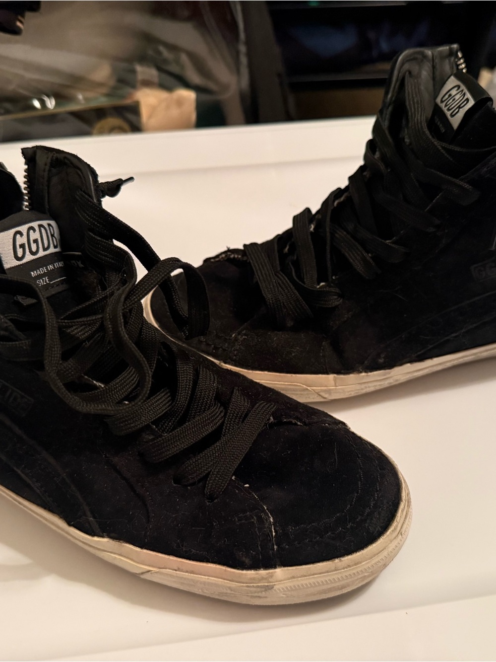 Golden Goose Black High-Top Women’s Sneakers